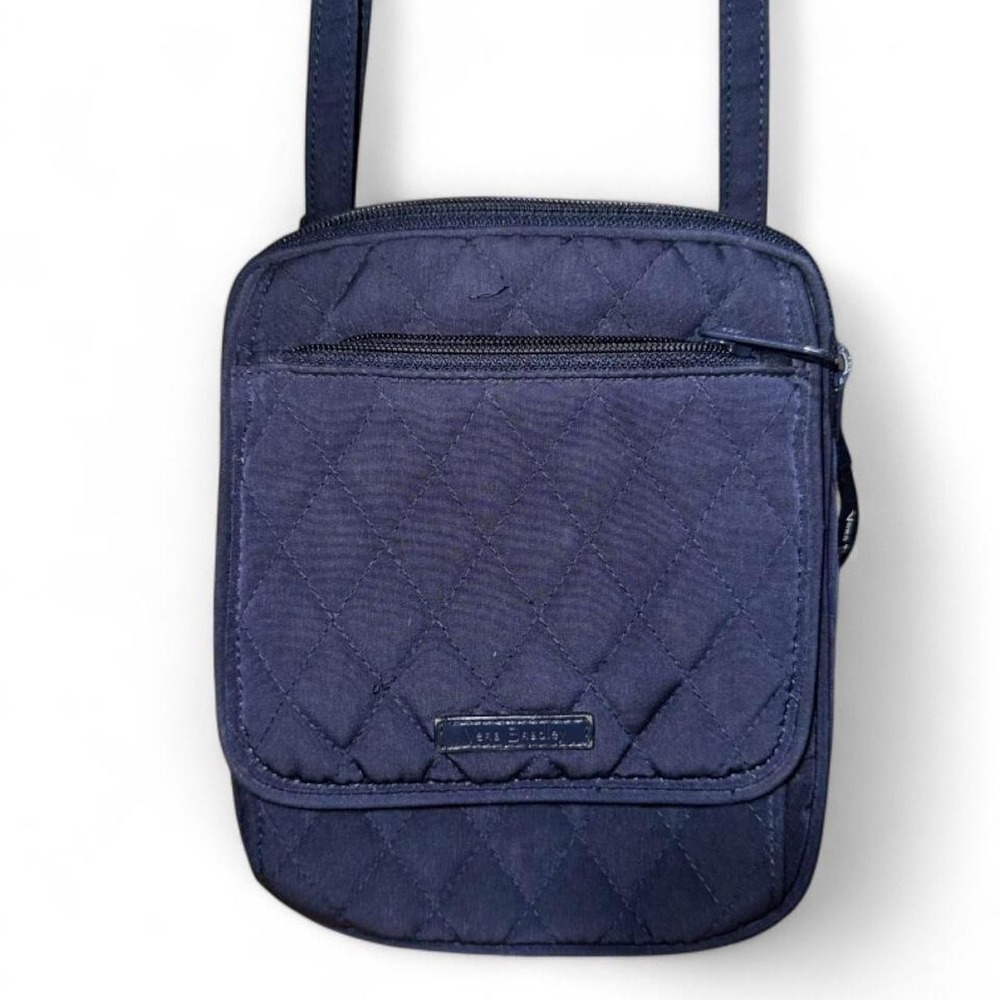 Vera Bradley Mini Hipster Crossbody Bag in the color Classic Navy.